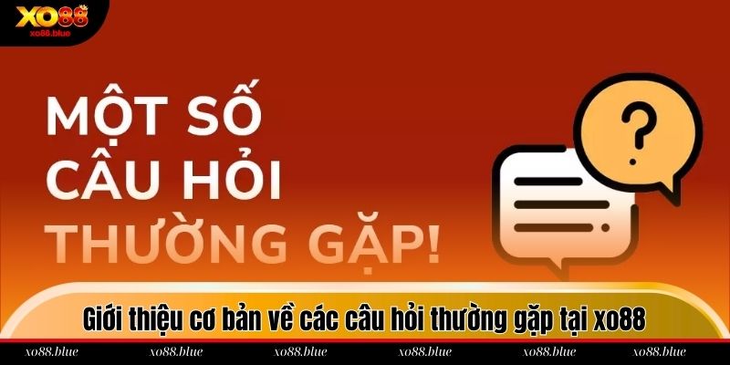 Câu Hỏi Thường Gặp Giới thiệu cơ bản về các câu hỏi thường gặp tại xo88